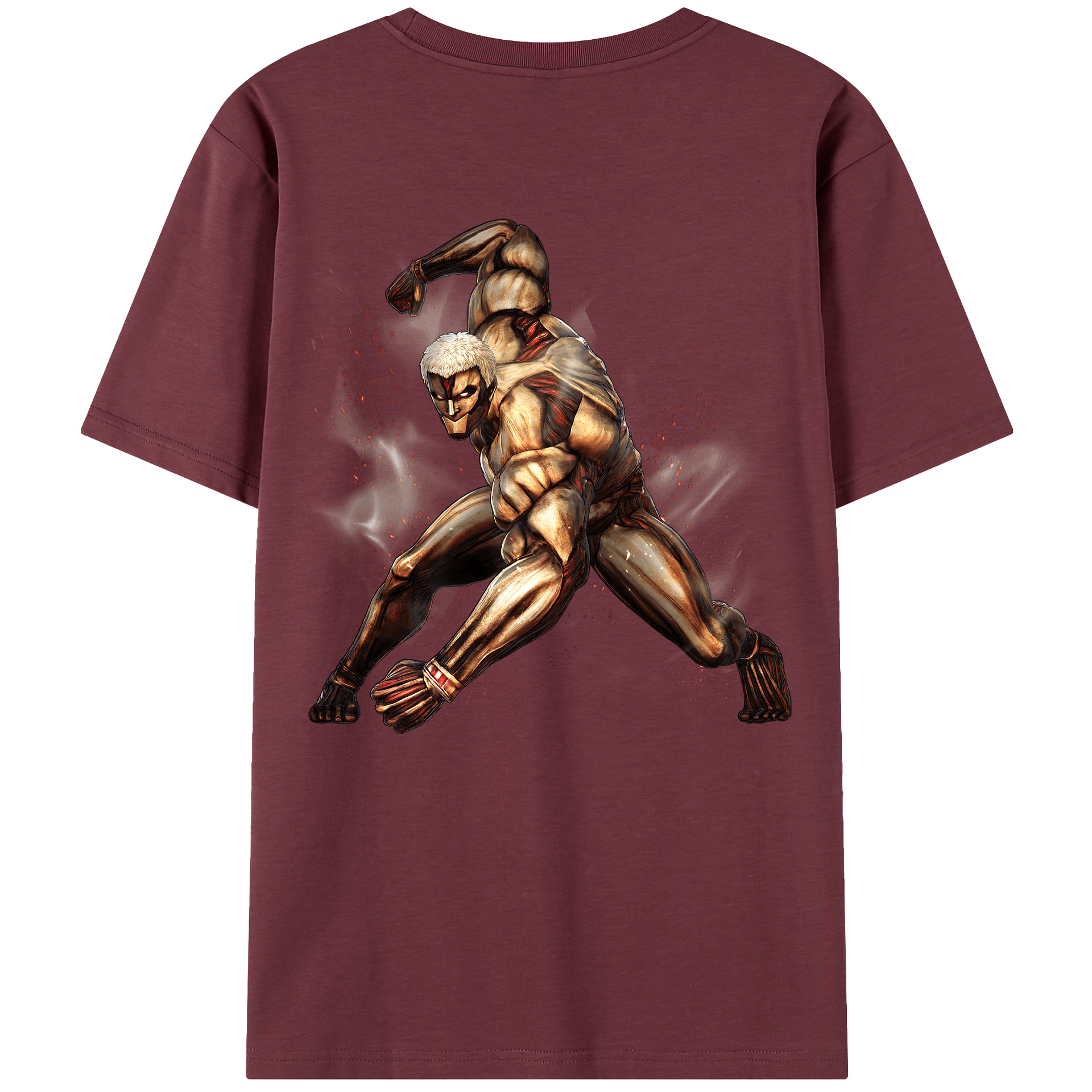 （画像用） 進撃の巨人 Attack on Titan 綿100％半袖Tシャツ（背面プリント）